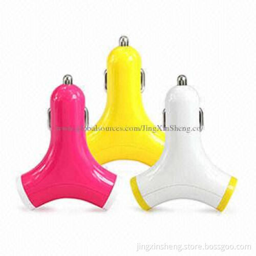 Mini Dual USB Car Charger for iPhone & iPad Mini, Output 5V/2A DC